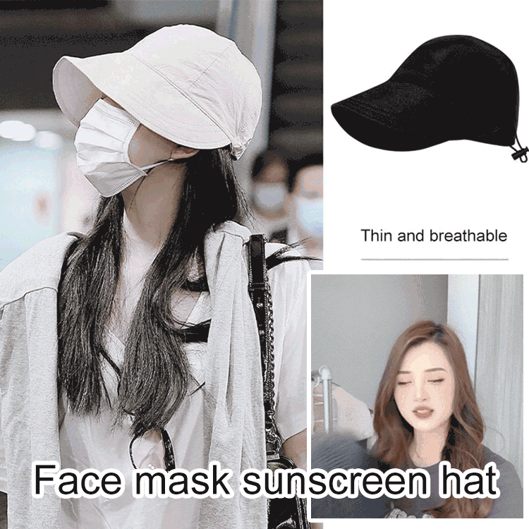 🎀 Sluneční klobouk Bare Face s ultrafialovou ochranou🌞🥰