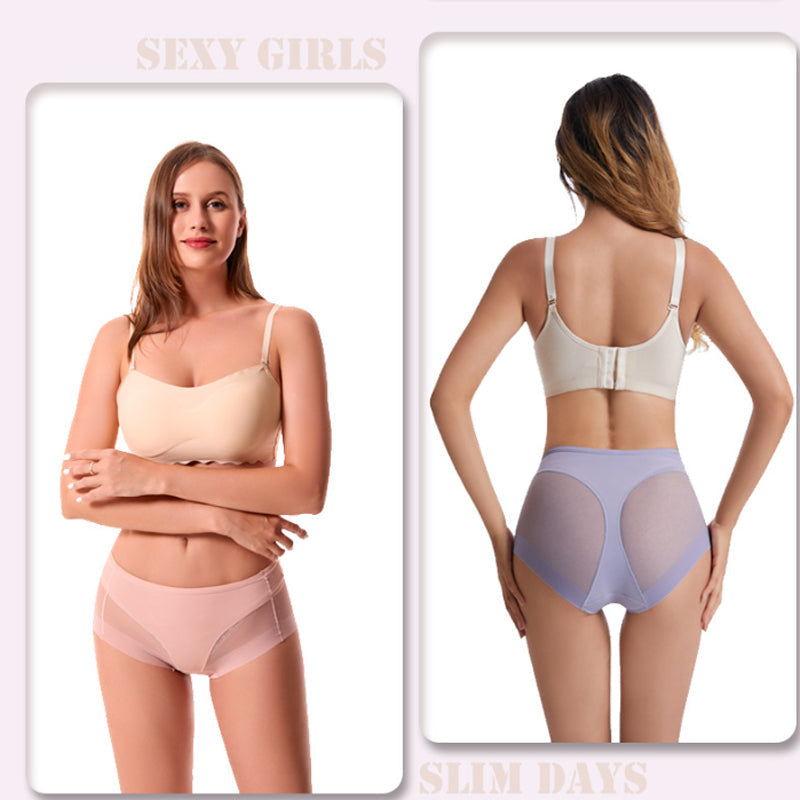 🔥Bezšvové tvarovací kalhotky Ice Silk s vysokým pasem
