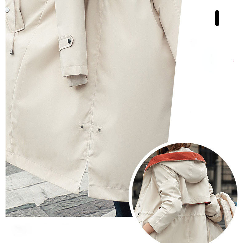 ❄️ Zimní speciály ❄️ Dámský zimní kabát s kapucí a kožešinovým límcem Casual Parka Coat