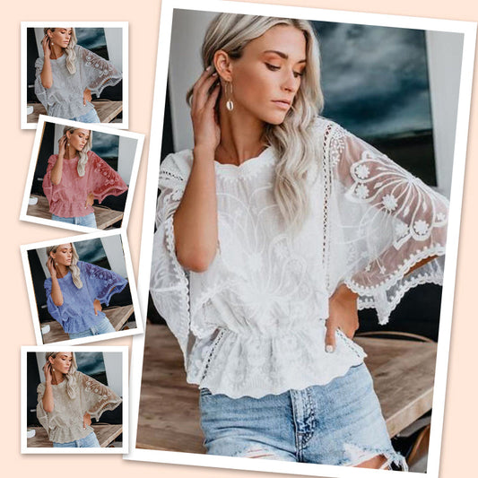 Dámská elegantní krajková blůza