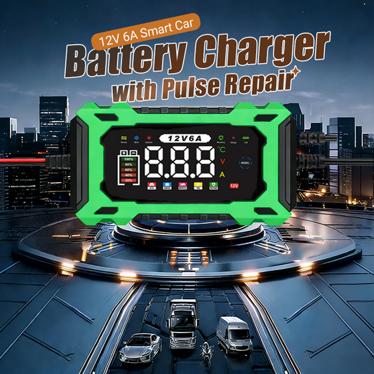 ⚡ 🔋 Inteligentní nabíječka autobaterií 12 V, 6 A