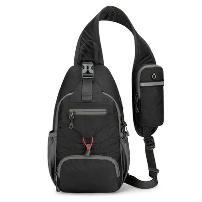 🎒 50% OFF! ✨ Men's Outdoor Sling Bag – Multi-Pocket, Water-Resistant, Breathable Back 🌦️