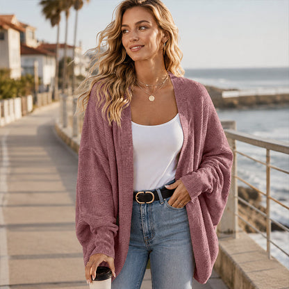 🌸🦇 Women's Loose Batwing Knit Cardigan