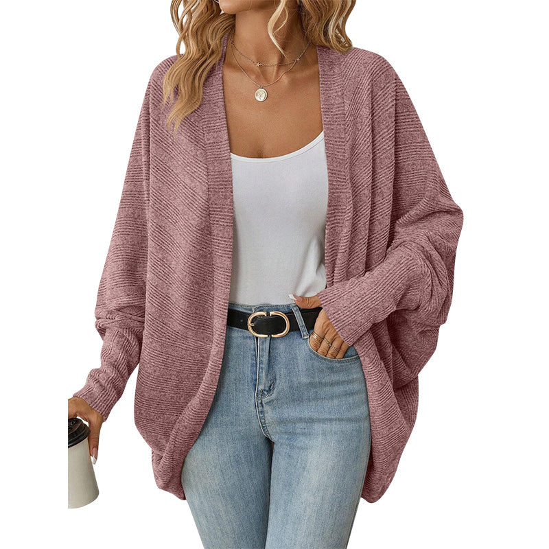 🌸🦇 Women's Loose Batwing Knit Cardigan