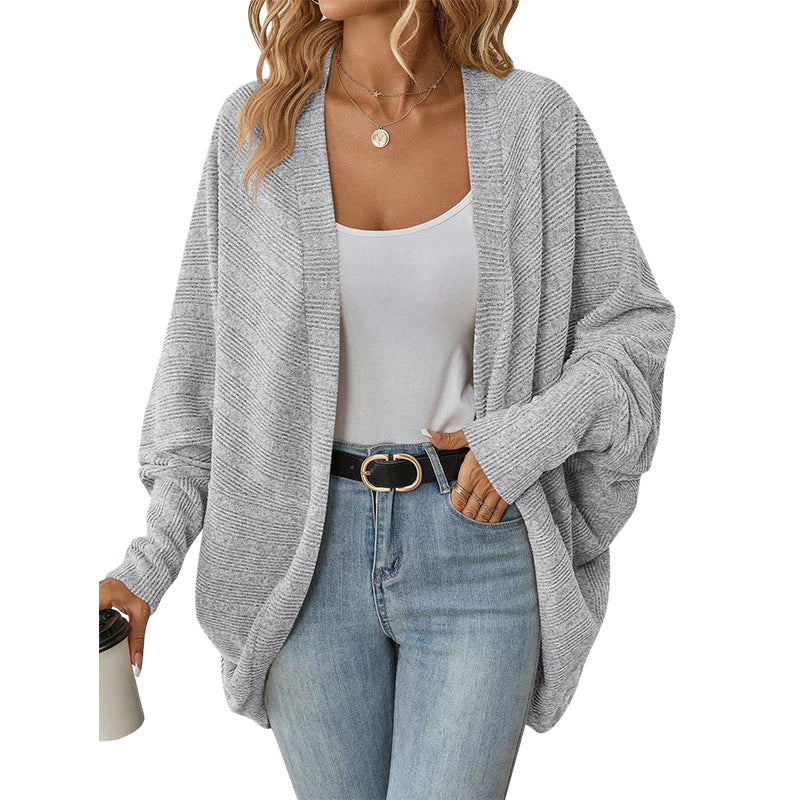 🌸🦇 Women's Loose Batwing Knit Cardigan