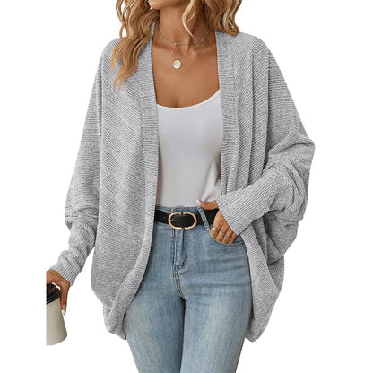 🌸🦇 Women's Loose Batwing Knit Cardigan