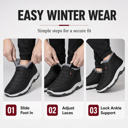 ❄️ Men’s Warm Slip-On Snow Boots – Cosy Comfort & Winter Protection