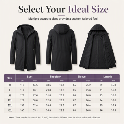 🏷️ Everyday Protection | Men's Hooded Slim-Fit Windbreaker Coat