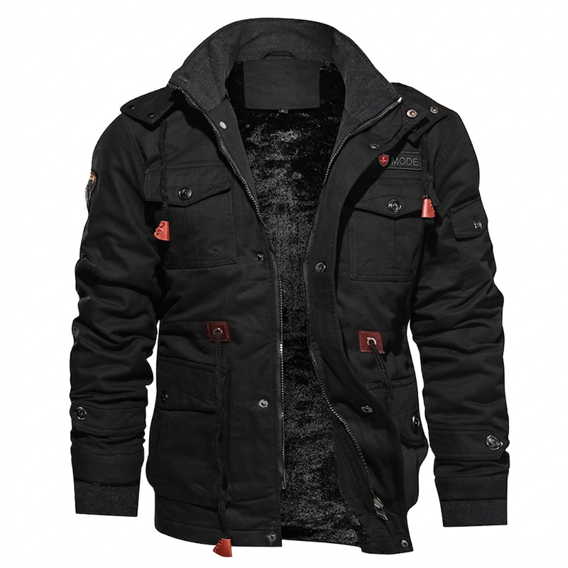✨Men’s thermal winter jacket with a detachable hood