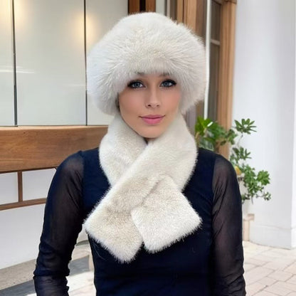 Heat Lock & Full Head-to-Neck Coverage — Winter Plush Scarf & Hat Set 🧣❄️