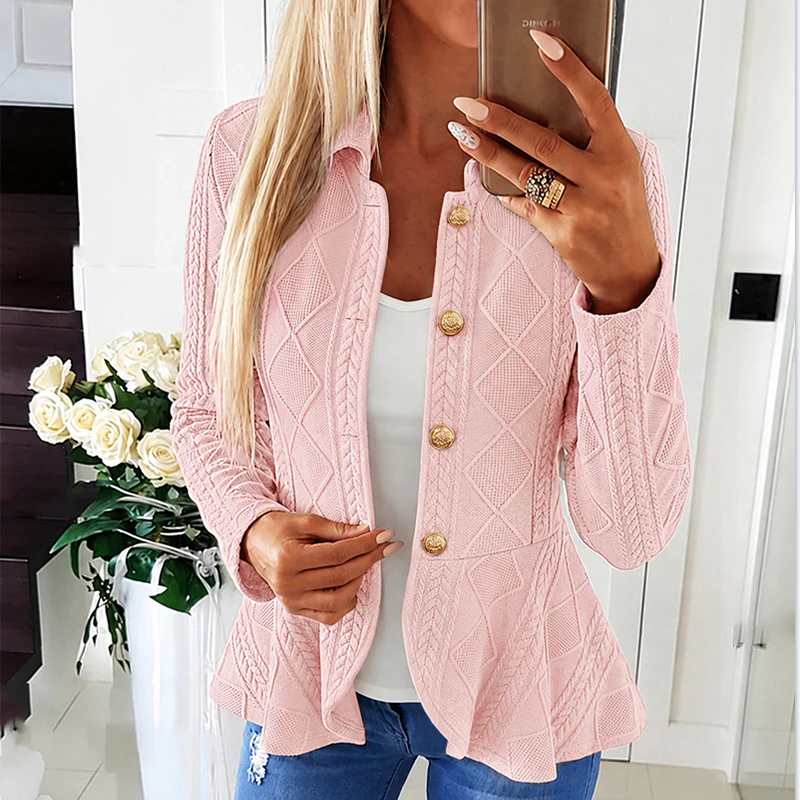 🖤Black Friday Sale:50% OFF🖤✨ Elegant Gathered Peplum Blazer For Women