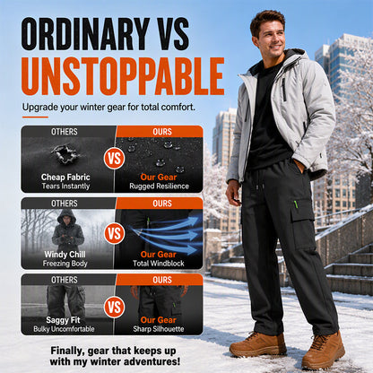 🖤Black Friday Sale:50% OFF🖤🧥 Built for Cold Days | Men’s Windproof Thermal Outdoor Pants