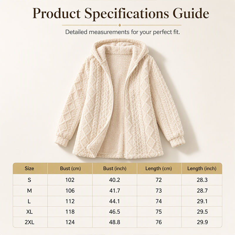 🎁2026 New Arrivals💥Last Day Sale 50% Off💃 Women’s Casual Plush Hooded Jacket-Q
