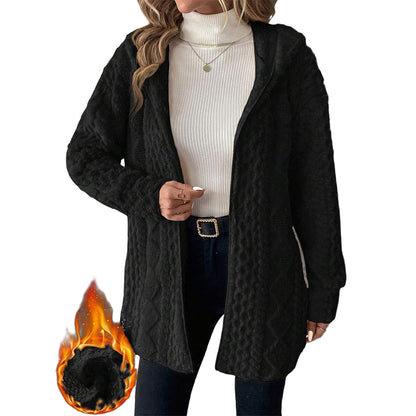 🎁2026 New Arrivals💥Last Day Sale 50% Off💃 Women’s Casual Plush Hooded Jacket-Q