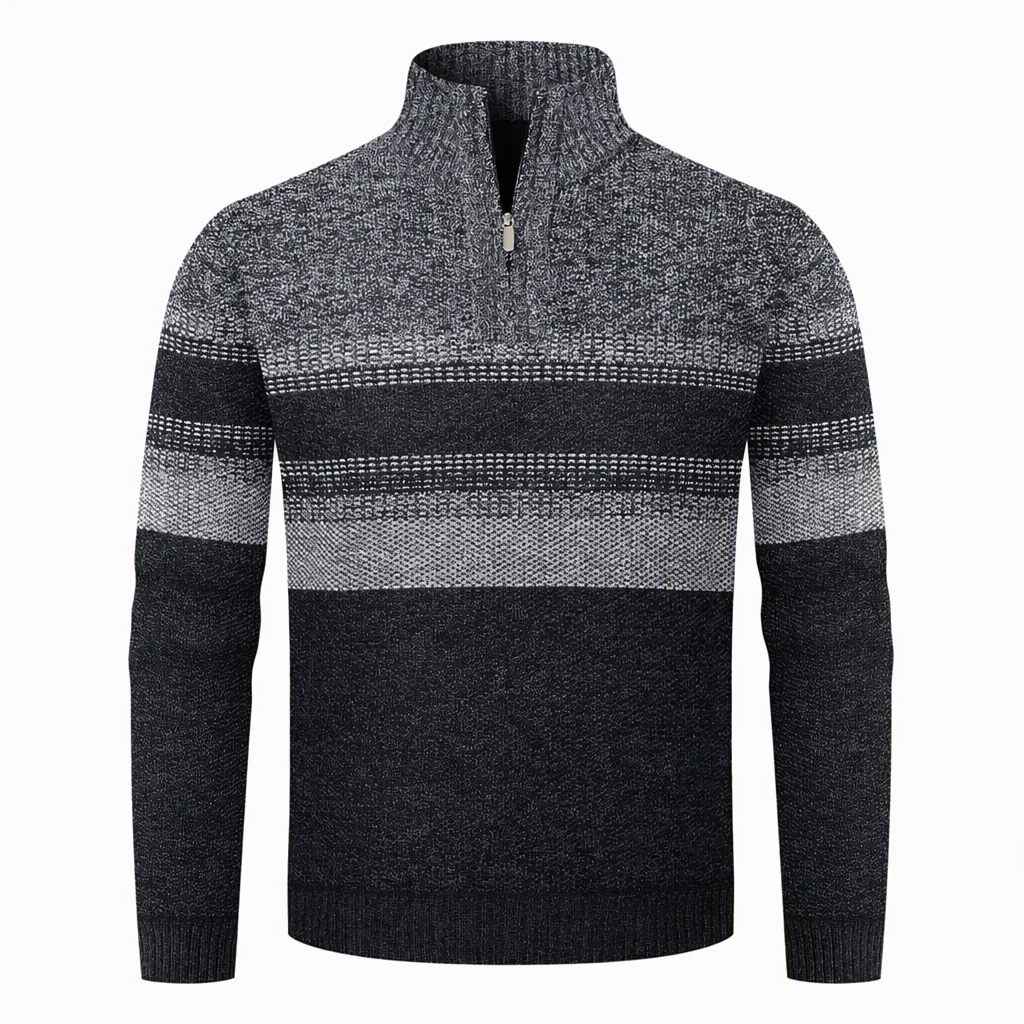 👕 Men's Hooded Fleece Plaid Sweater