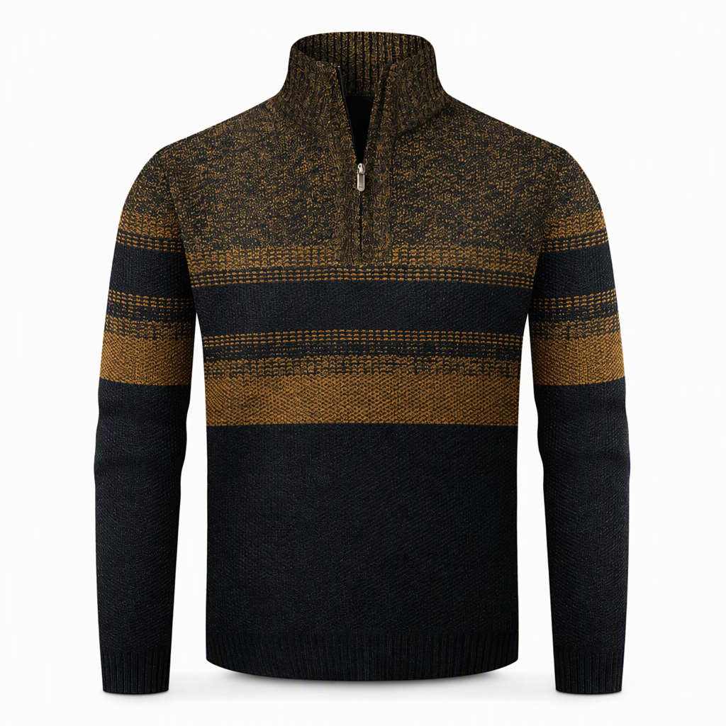 👕 Men's Hooded Fleece Plaid Sweater