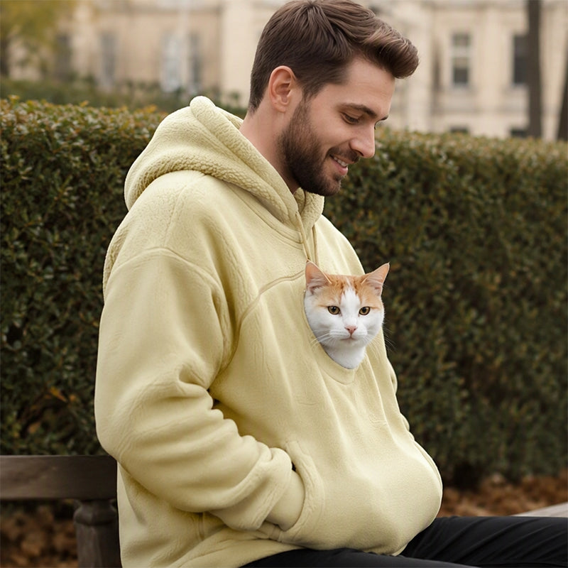 ⏰Last Day Hot Sales - 50% OFF🐾 Cozy Fleece Pet Bonding Pouch Hoodie