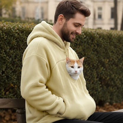 ⏰Last Day Hot Sales - 50% OFF🐾 Cozy Fleece Pet Bonding Pouch Hoodie
