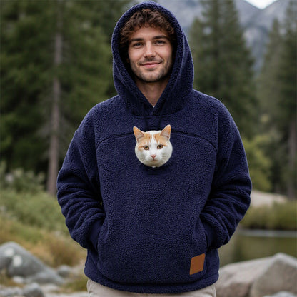 ⏰Last Day Hot Sales - 50% OFF🐾 Cozy Fleece Pet Bonding Pouch Hoodie