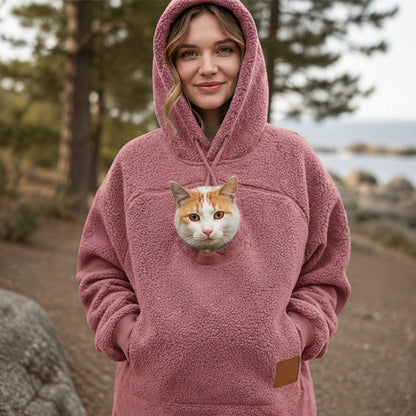 ⏰Last Day Hot Sales - 50% OFF🐾 Cozy Fleece Pet Bonding Pouch Hoodie
