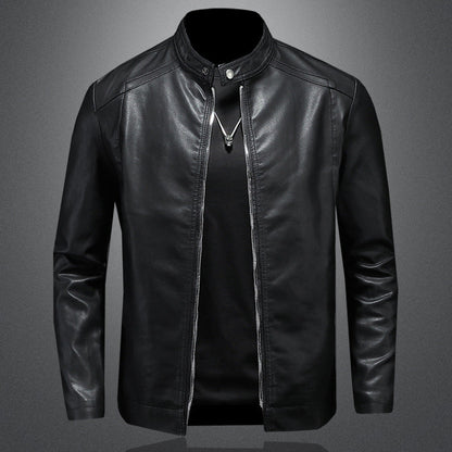 Warm Slim-Fit Biker Jacket