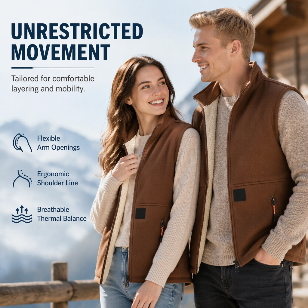 ⏳Last Day Special Price:£19.99!!!🍂💥Unisex Winter Plush-Lined Warm Vest