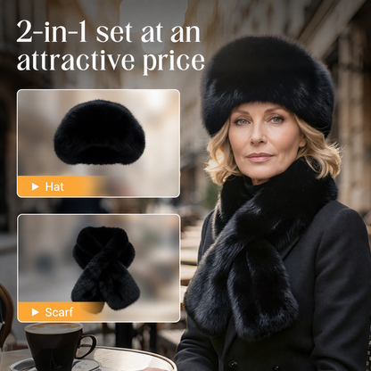 🎩 Winter Plush Scarf & Hat Set