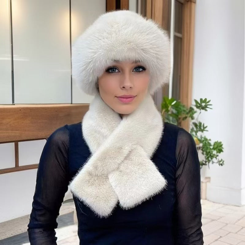 🎩 Winter Plush Scarf & Hat Set