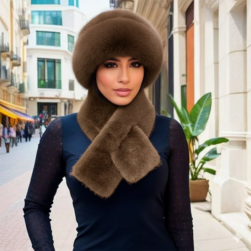 🎩 Winter Plush Scarf & Hat Set