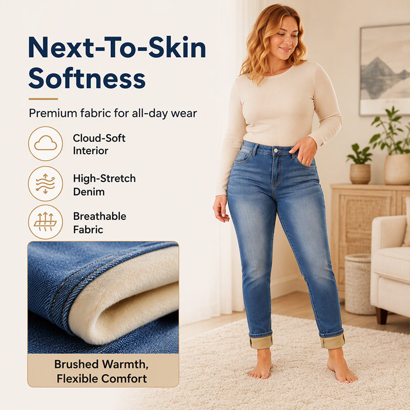 Women's Casual Stretchy High-Waisted Jeans