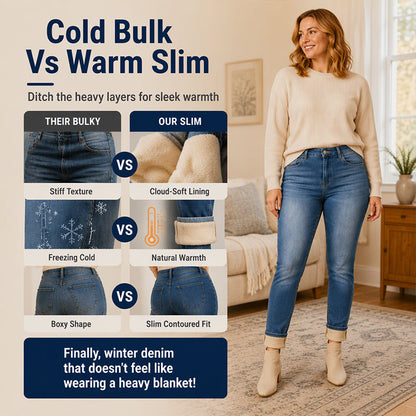 Women's Casual Stretchy High-Waisted Jeans