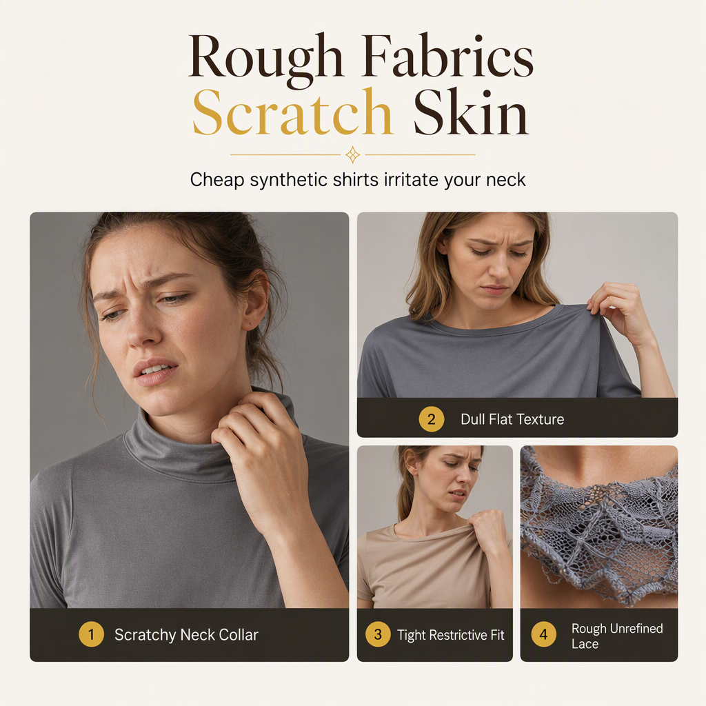 Women's Solid Short Sleeve Top with Ruffle Collar