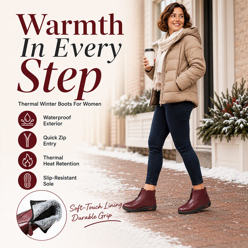 ❄️ Women's Non-Slip Winter Warm Boots | Slip-Resistant & Cozy – Safe Steps on Ice & Snow ✨