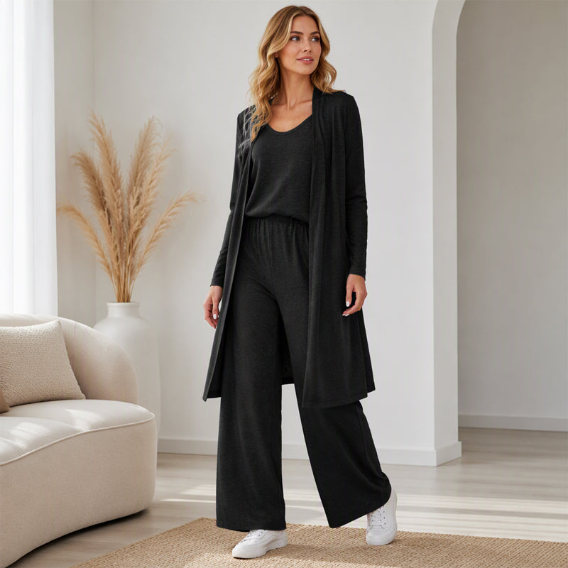 👗Elegant 3-Piece Set, Effortless Styling – Women's Long Sleeve Elegant Set ✨