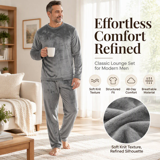 🖤Black Friday Sale:50% OFF🖤Men's Cozy Thermal Velvet Pajama Set