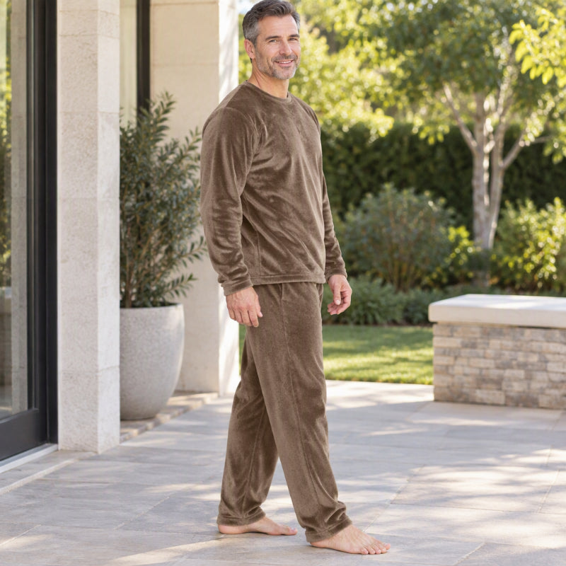 🖤Black Friday Sale:50% OFF🖤Men's Cozy Thermal Velvet Pajama Set