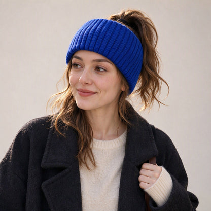 Wide Ribbed Knit Sports Headband