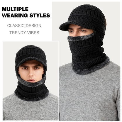 3-in-1 Winter Balaclava, Insulated Hood with Protective Goggles