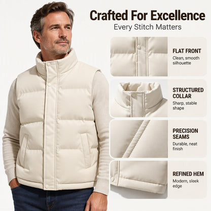 Youth Stand Collar Windproof  Thermal Vest