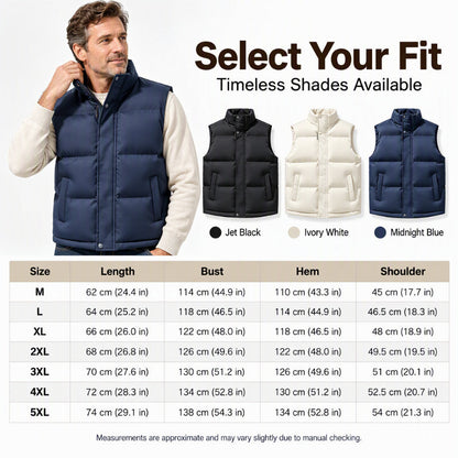 Youth Stand Collar Windproof  Thermal Vest