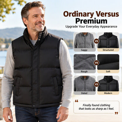 Youth Stand Collar Windproof  Thermal Vest