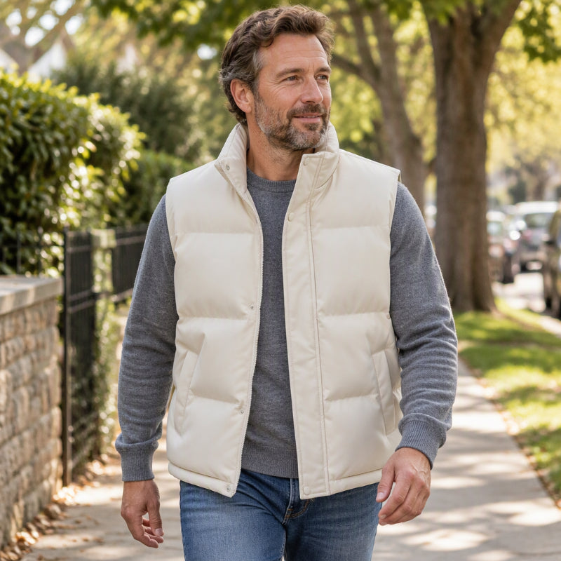 Youth Stand Collar Windproof  Thermal Vest