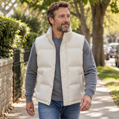 Youth Stand Collar Windproof  Thermal Vest