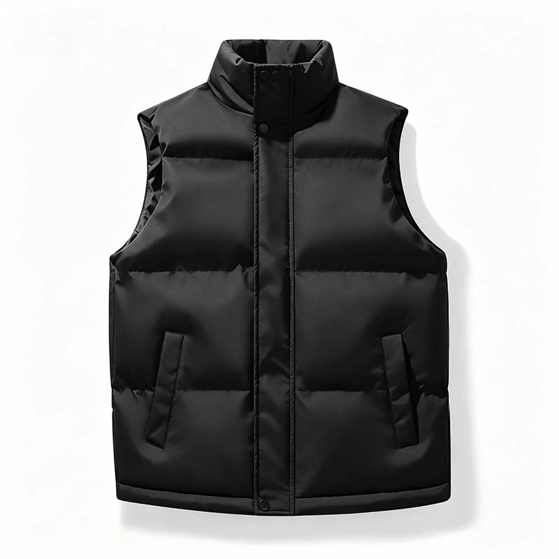 Youth Stand Collar Windproof  Thermal Vest