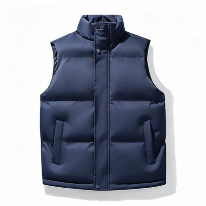 Youth Stand Collar Windproof  Thermal Vest