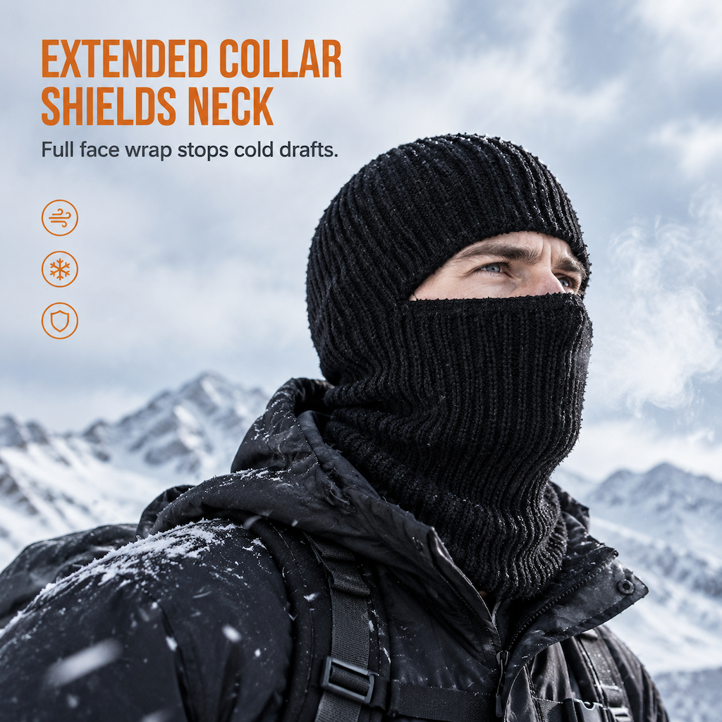 Warm and Windproof Winter Knit Hat