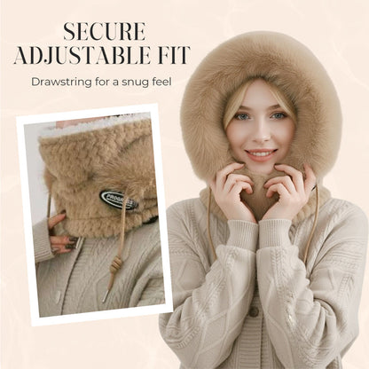 Women's 3-in-1 Winter Hooded Scarf Mask