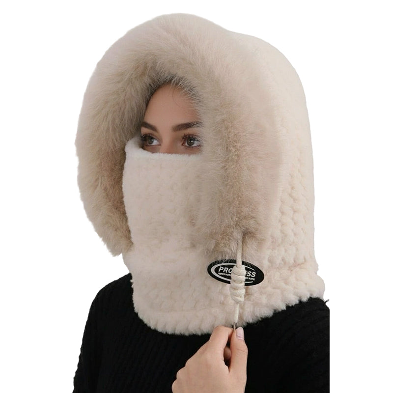 Women's 3-in-1 Winter Hooded Scarf Mask